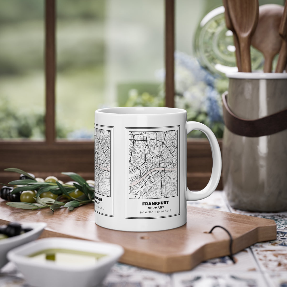 Tazza Francoforte con Mappa – Souvenir Germania 330 ml