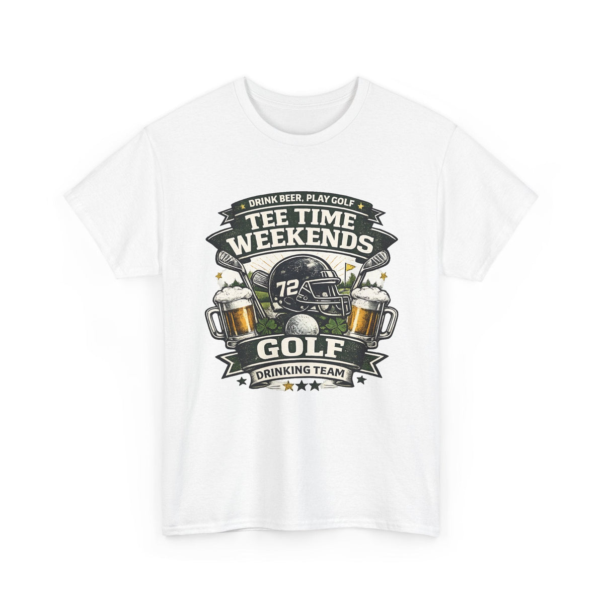T-Shirt Golf e Birra – Design Divertente