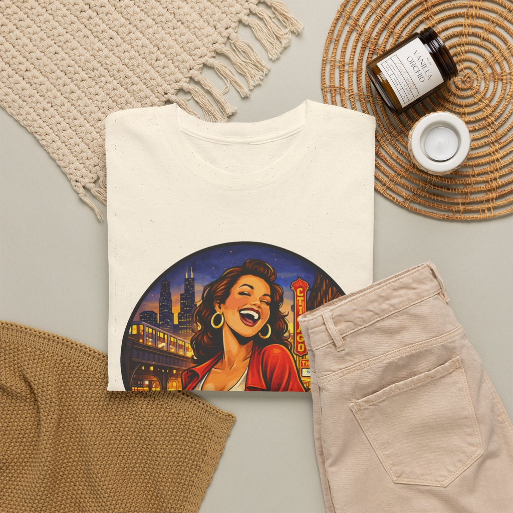T-Shirt Skyline di Chicago – Design Città Vintage