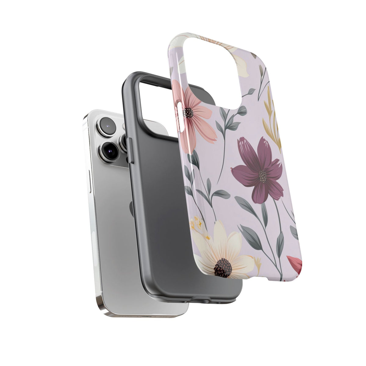 Elegante Wildblumen Cover robusta – Sanftes Pastell-Blumendesign