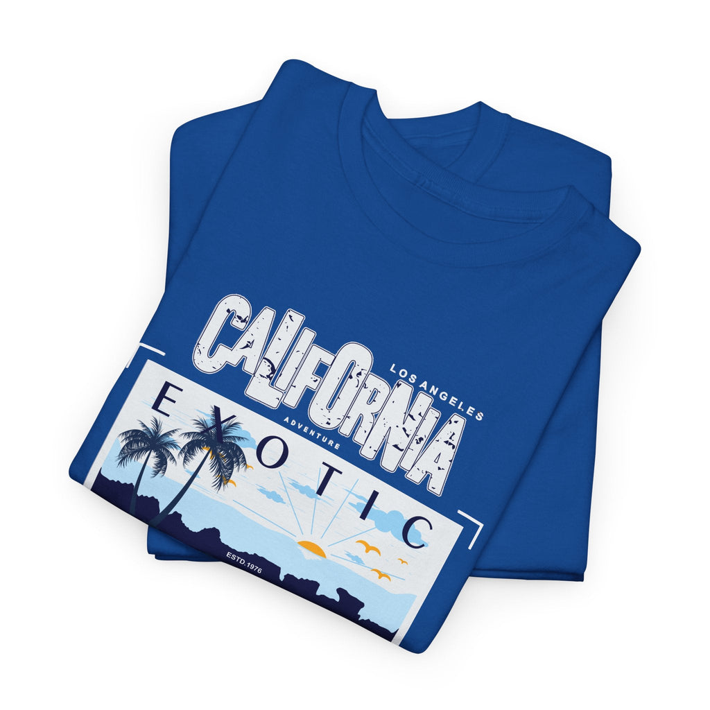 T-Shirt Spiaggia della California – Tramonto e Costa
