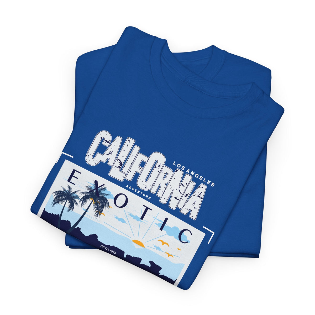 T-Shirt Spiaggia della California – Tramonto e Costa