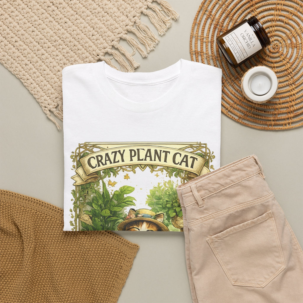 T-Shirt Gatto e Piante – Design Divertente