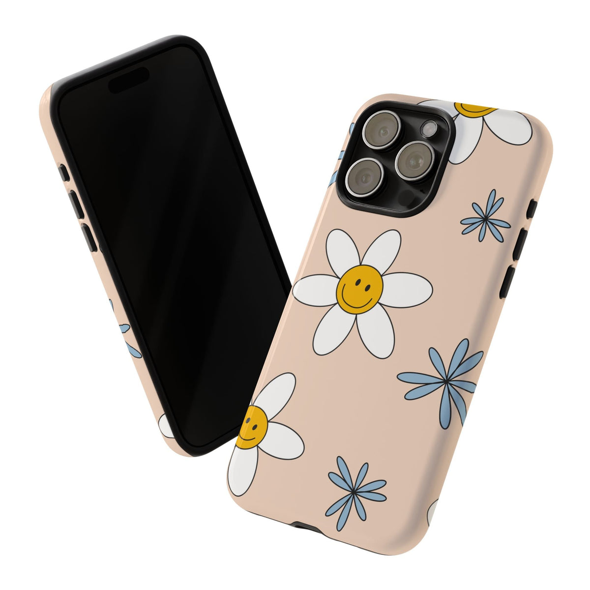 Smiley-Gänseblümchen Cover robusta – Süßes Retro-Blumendesign
