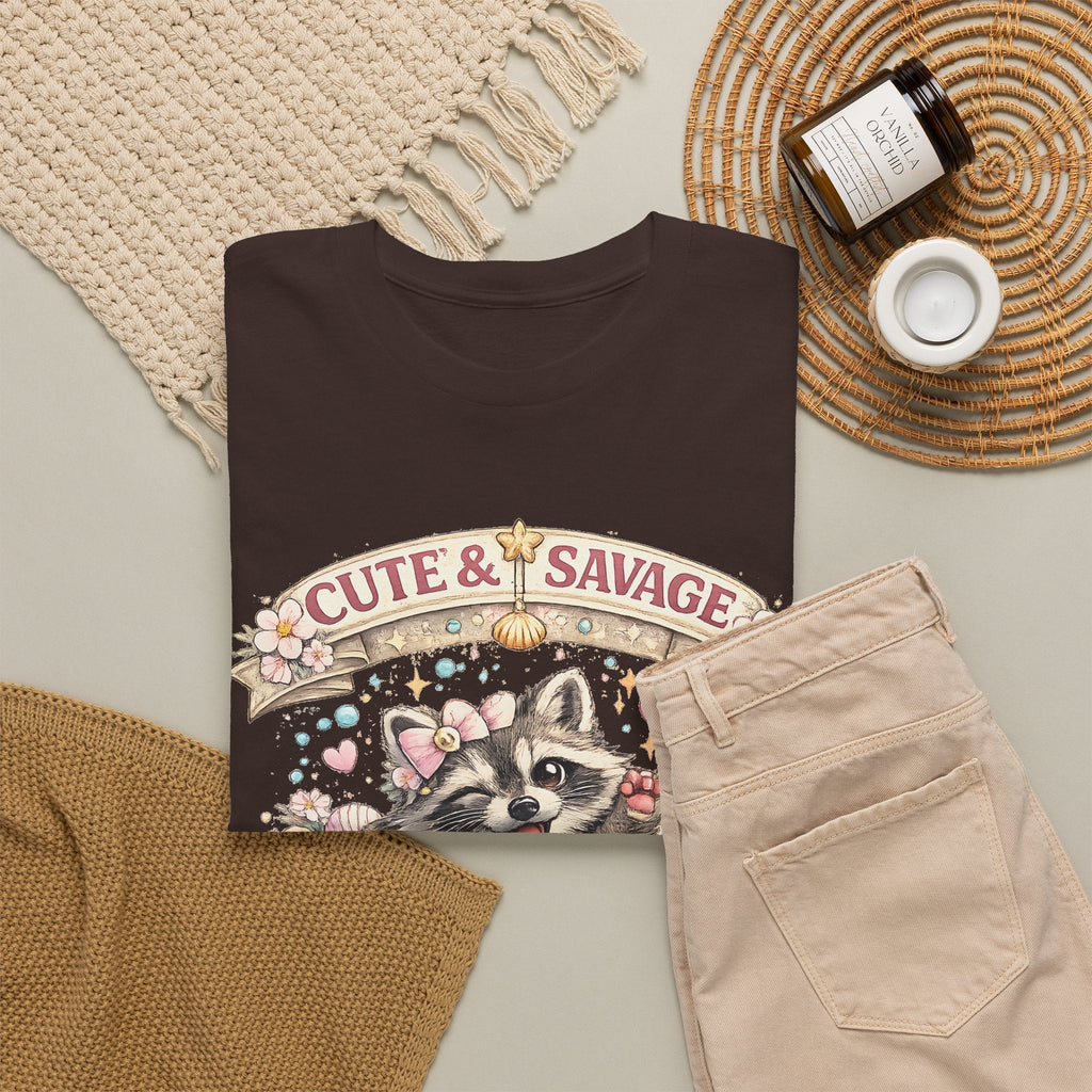 T-Shirt Carino ma Selvaggio – Procione Divertente