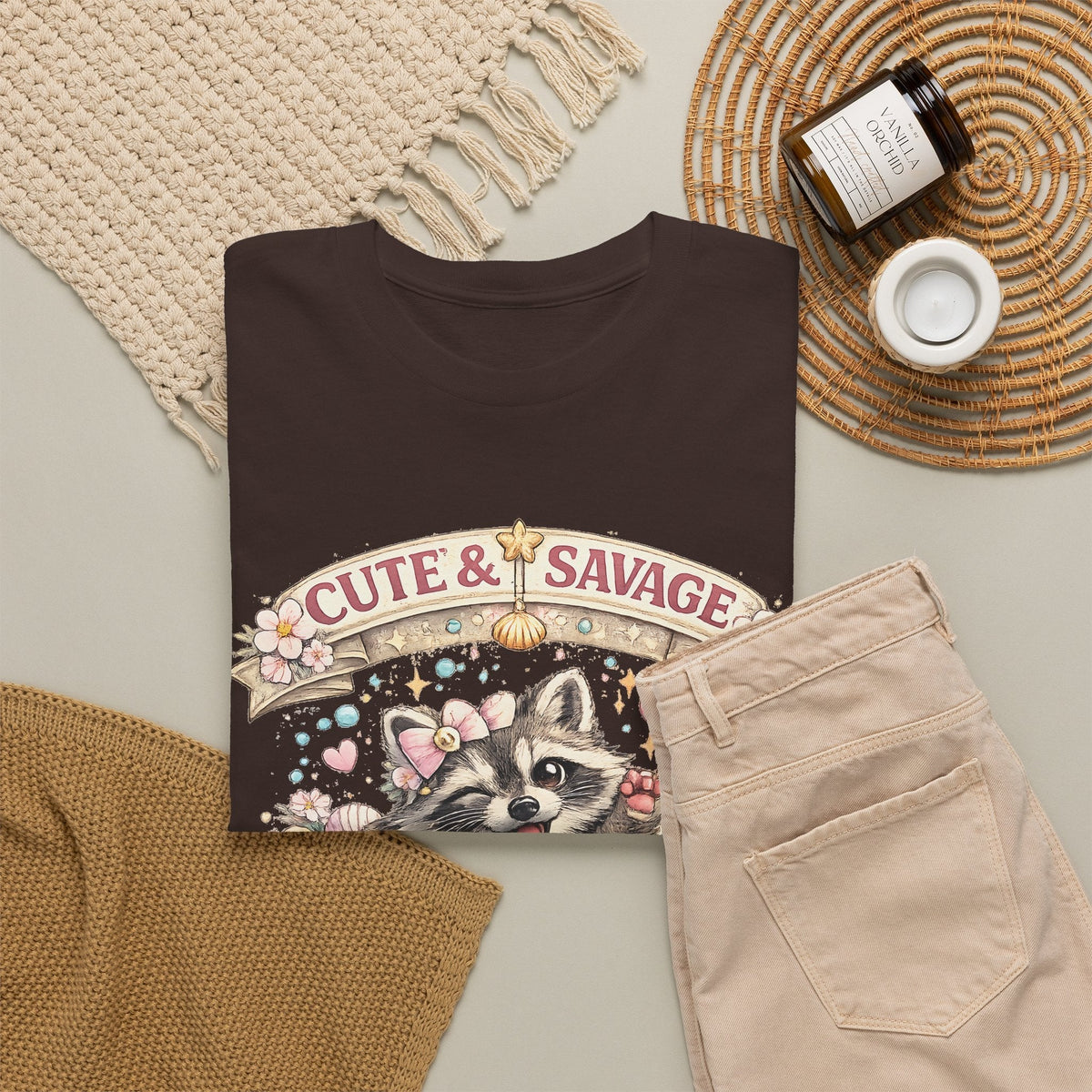 T-Shirt Carino ma Selvaggio – Procione Divertente