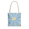 Blaue fiori Borsa in tessuto – Modernes Floral design