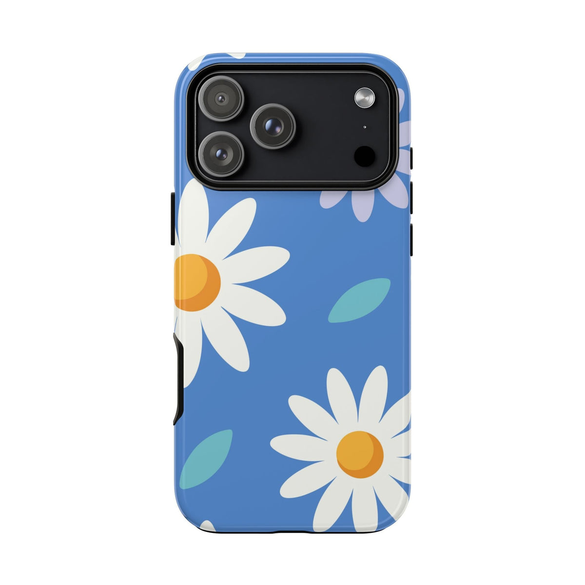 Blaues Gänseblümchen Cover robusta – Retro-Blumendesign