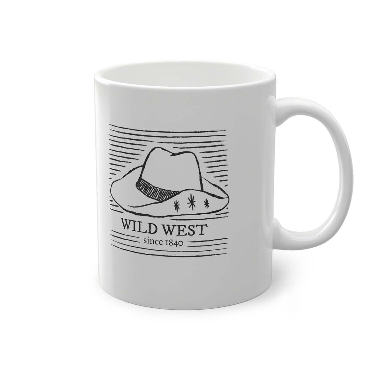 Tazza Wild West Vintage – Cowboy e Cappello Western 330 ml