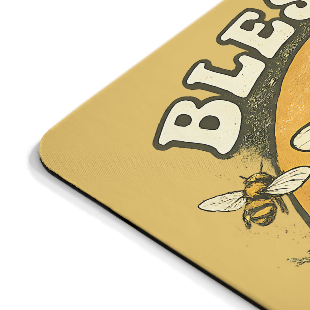 Blessed Bienen Mousepad – fiori & naturaale design – Mousepad von MALUX, 23,2 × 19,4 cm