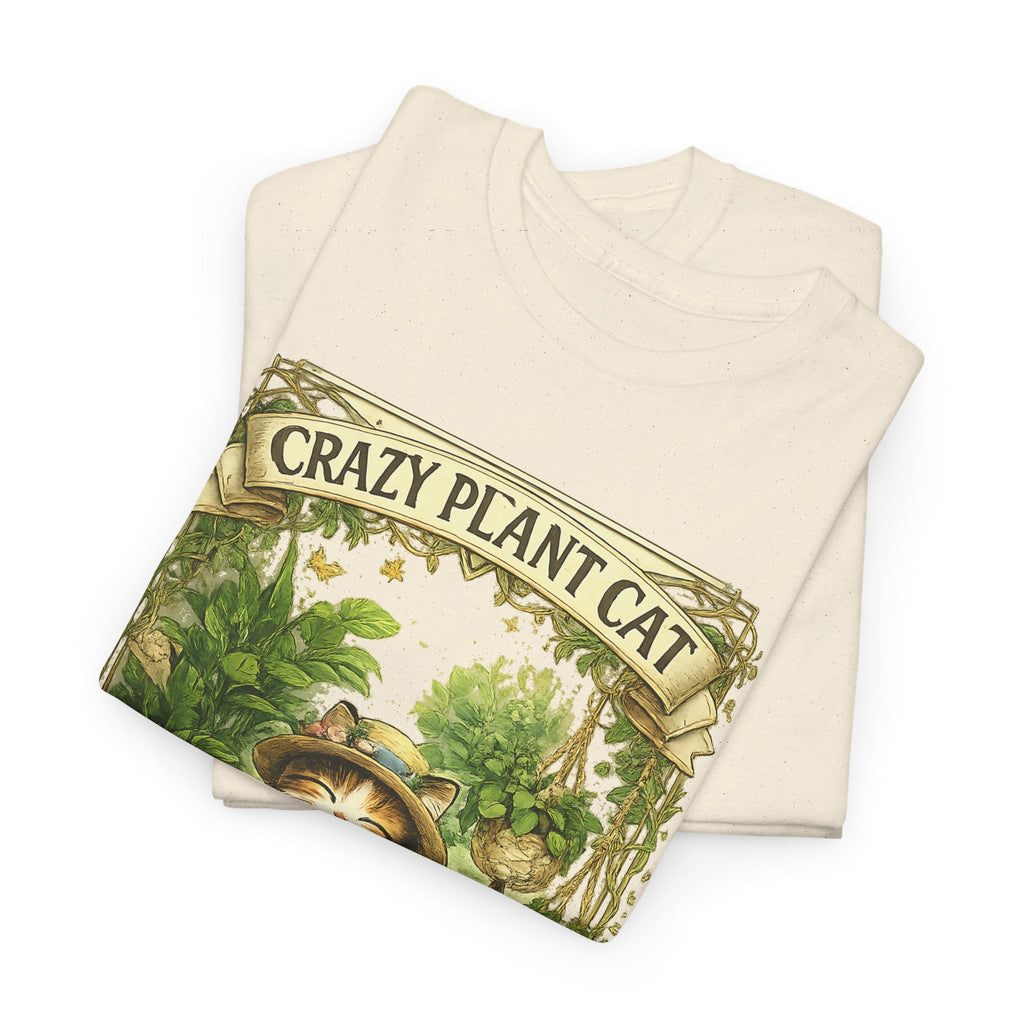 T-Shirt Gatto e Piante – Design Divertente