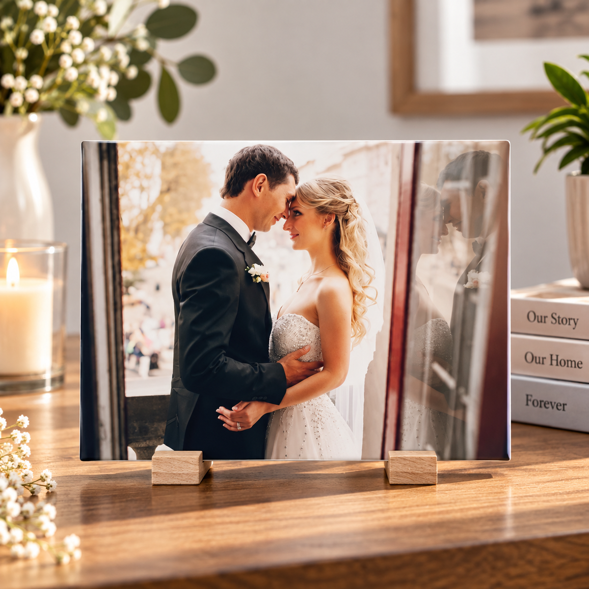Personalizzata Hochzeits-Fototafel – Erinnerungsstück 20 × 25 cm