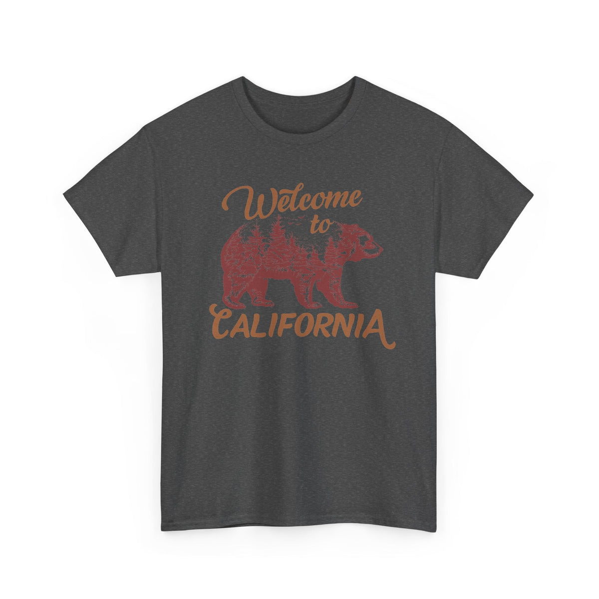 T-Shirt California – Design Vintage con Orso