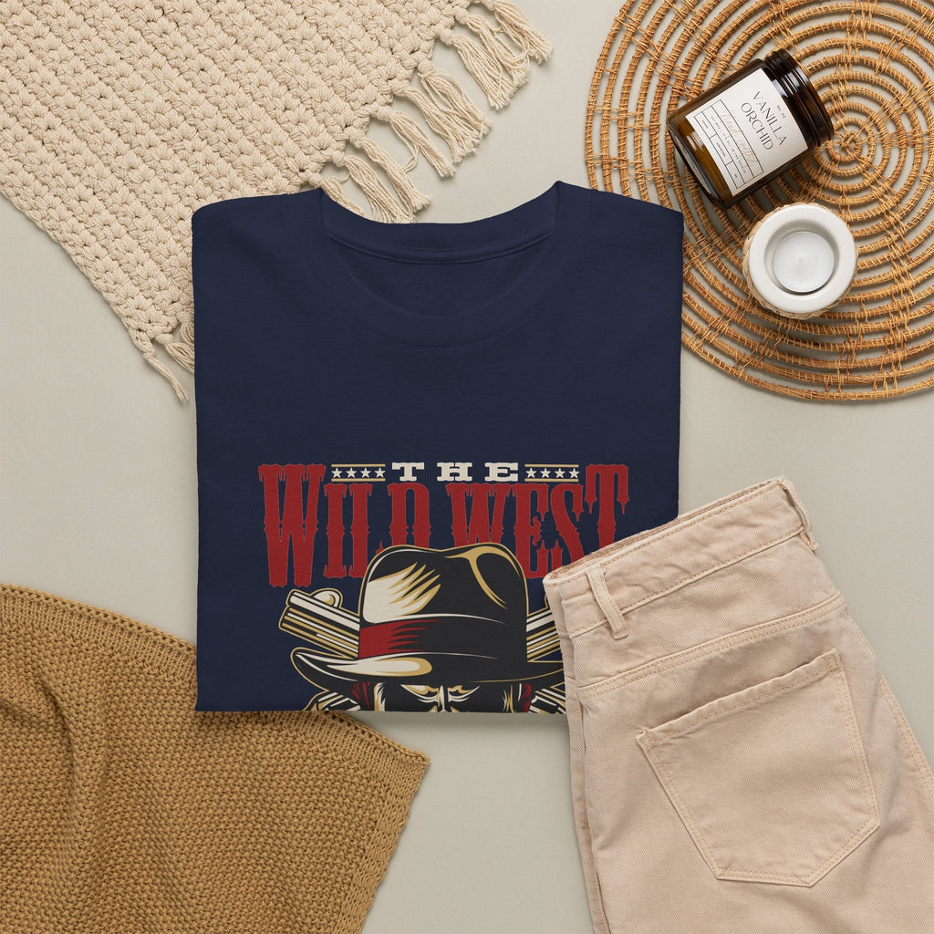 T-Shirt Leggenda del Selvaggio West – Teschio Cowboy Vintage