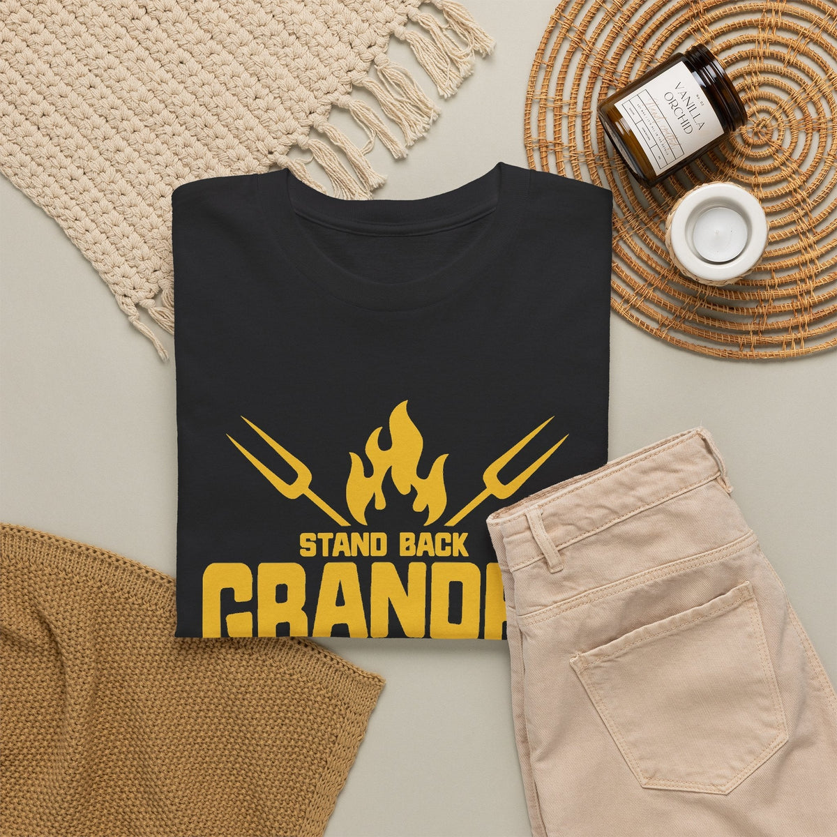 T-Shirt Nonno alla Griglia – Design BBQ Divertente