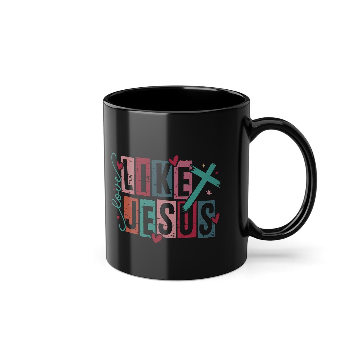 Tazza Nera “Let Me Tell You About Jesus” – Design Cristiano 330 ml