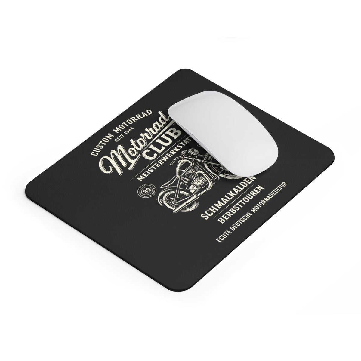 Catania moto Mousepad – club motociclistico design retrò – Mousepad von MALUX, 23,2 × 19,4 cm