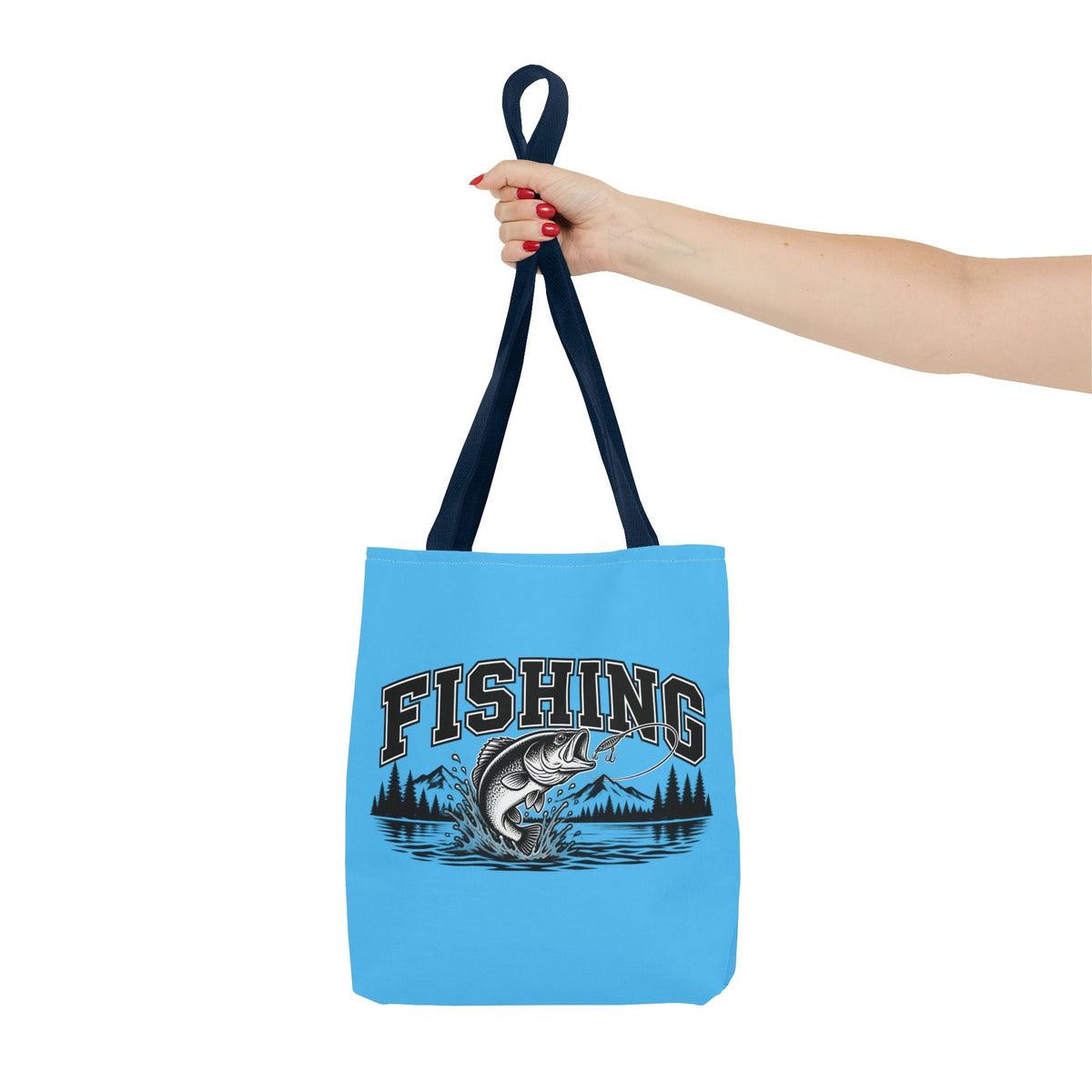 Angeln Borsa in tessuto – Fishing Fisch & See Motiv