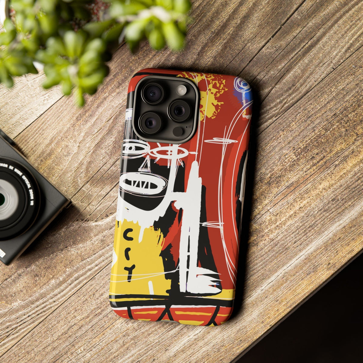 Abstrakte Street-Art Cover per smartphone – Cover robusta im bunten Urban-Stil