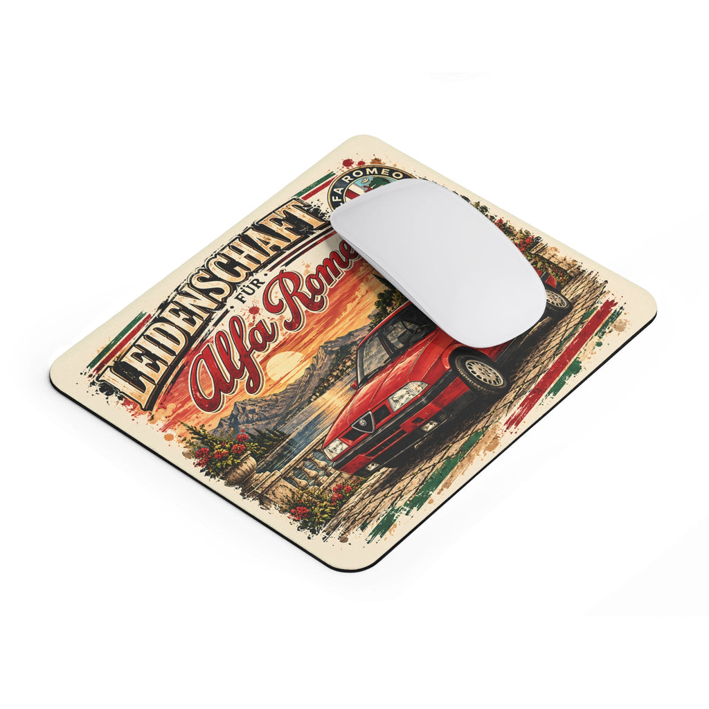 Alfa Romeo Mousepad – Leidenschaft per italienische Autos – Mousepad von MALUX, 23,2 × 19,4 cm