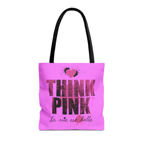 Borsa in tessuto Think Pink – Design Rosa