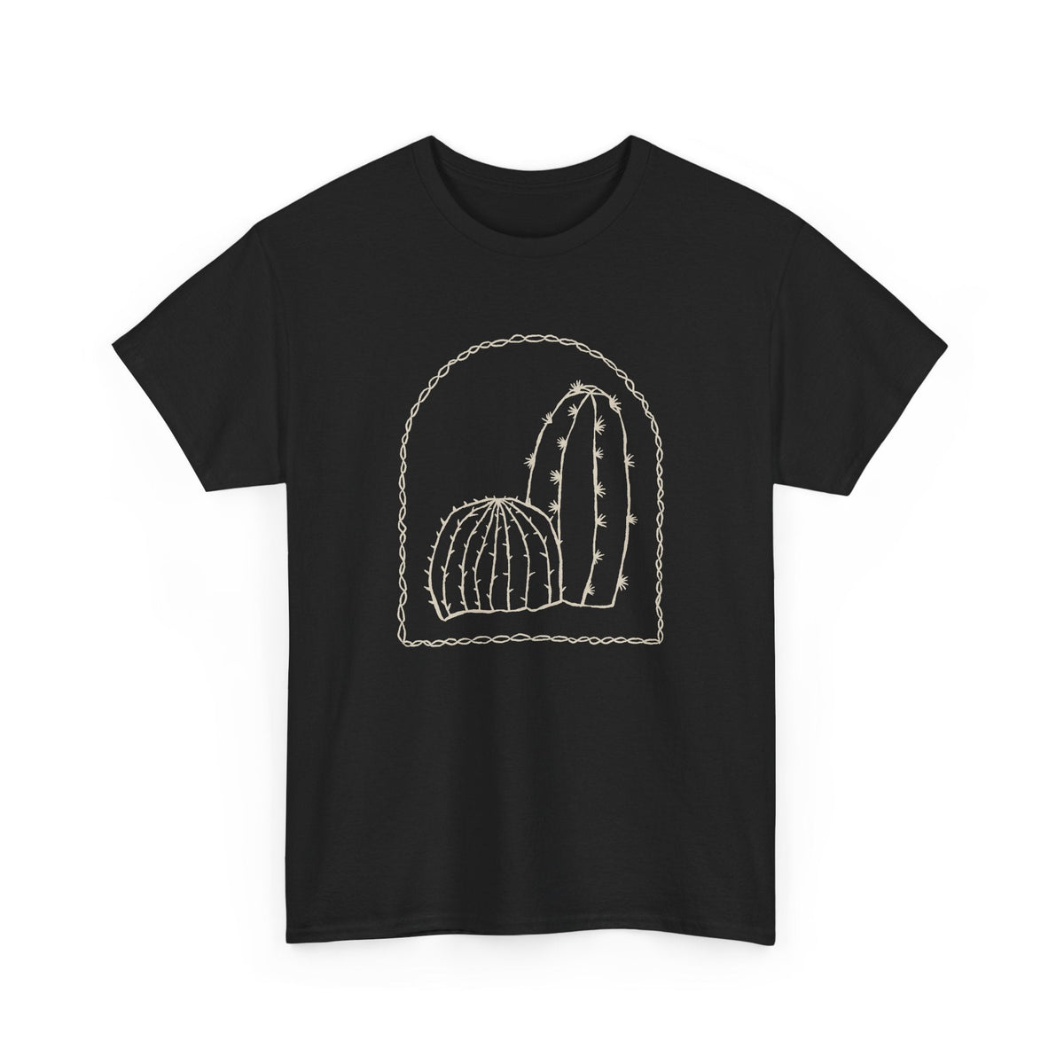 T-Shirt Cactus Minimal – Design Deserto Line Art