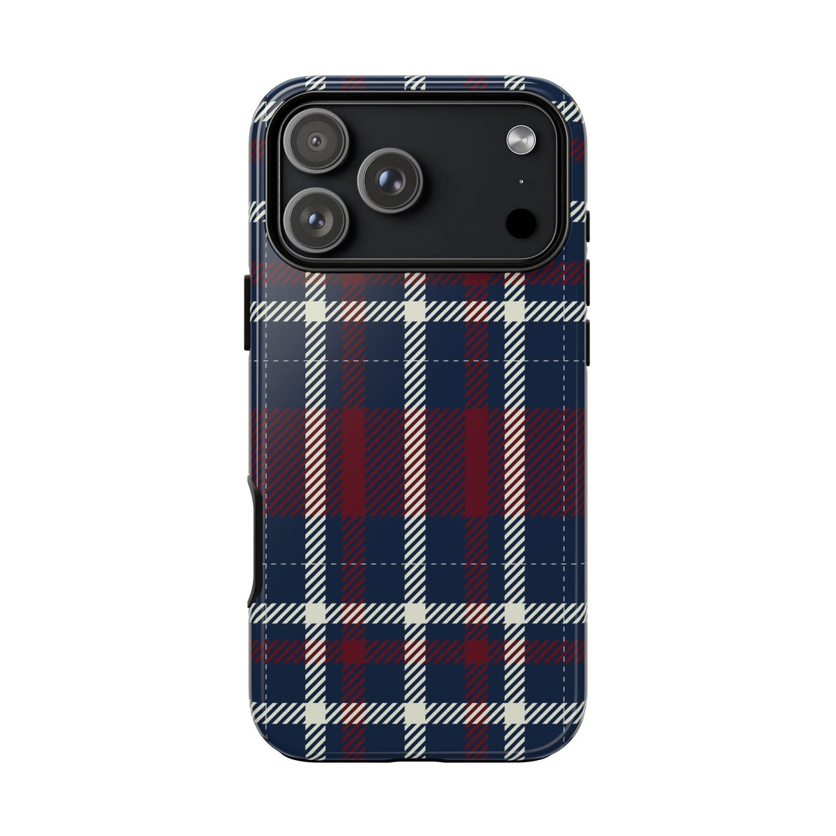 Blu navyes Karo Cover per smartphone – Cover robusta con klassischem Tartan