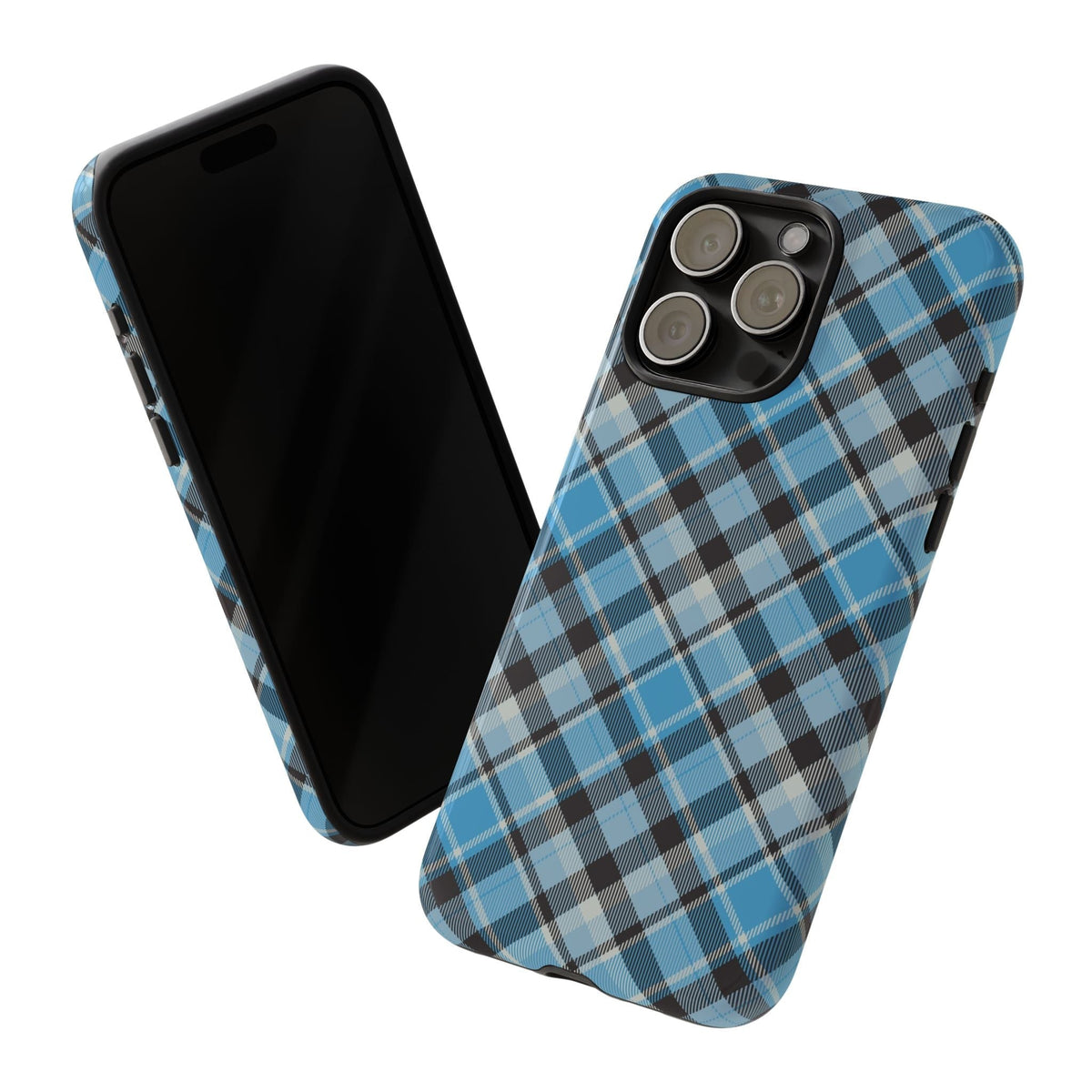 Azzurroes Karo Cover per smartphone – Cover robusta con klassischem Tartan