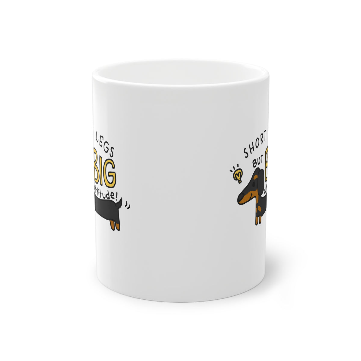 Tazza Bassotto “Gambe Corte, Grande Personalità” – 330 ml