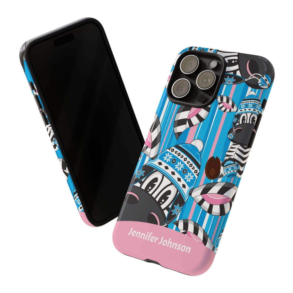 Cover Personalizzata con Nome – Fantasia Zebra Colorata