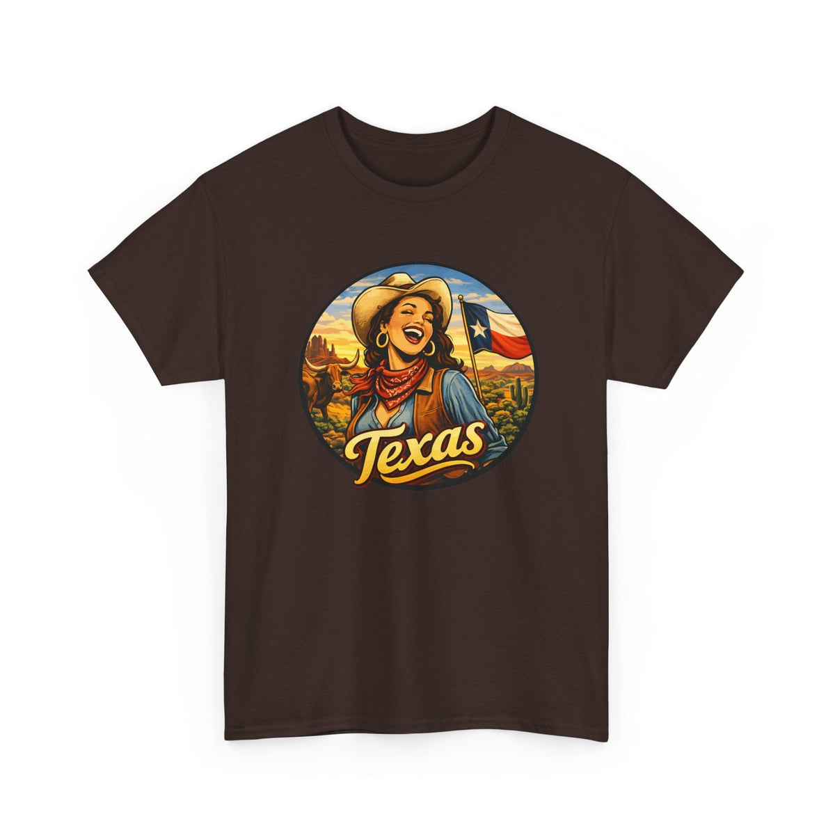 T-Shirt Cowgirl Texas – Design Western Vintage