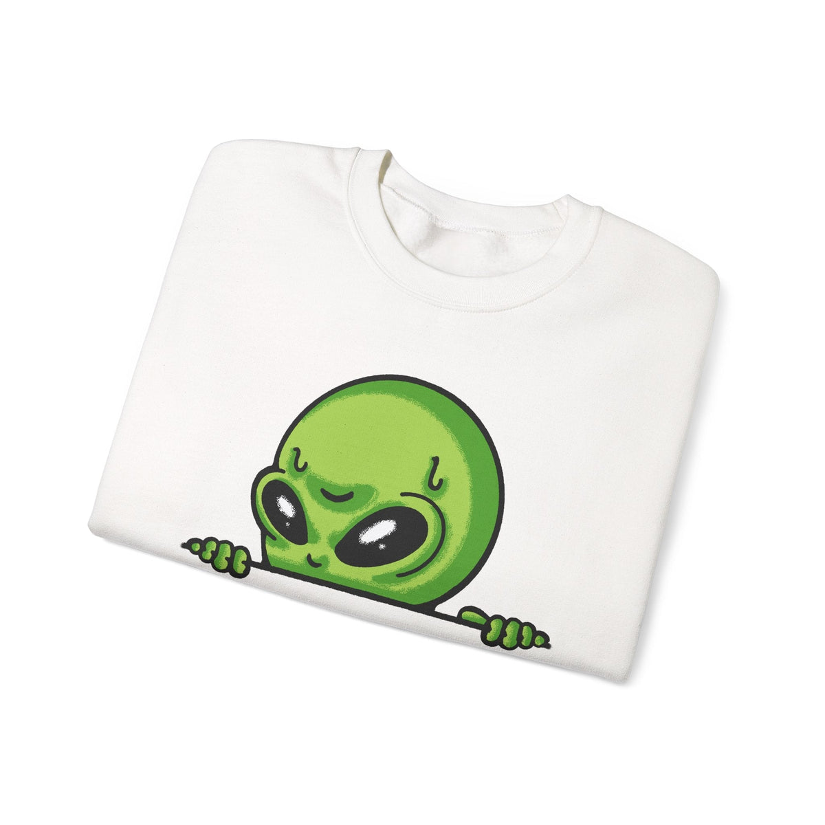 Alien Peeking Sweatshirt – Sweatshirt von MALUX