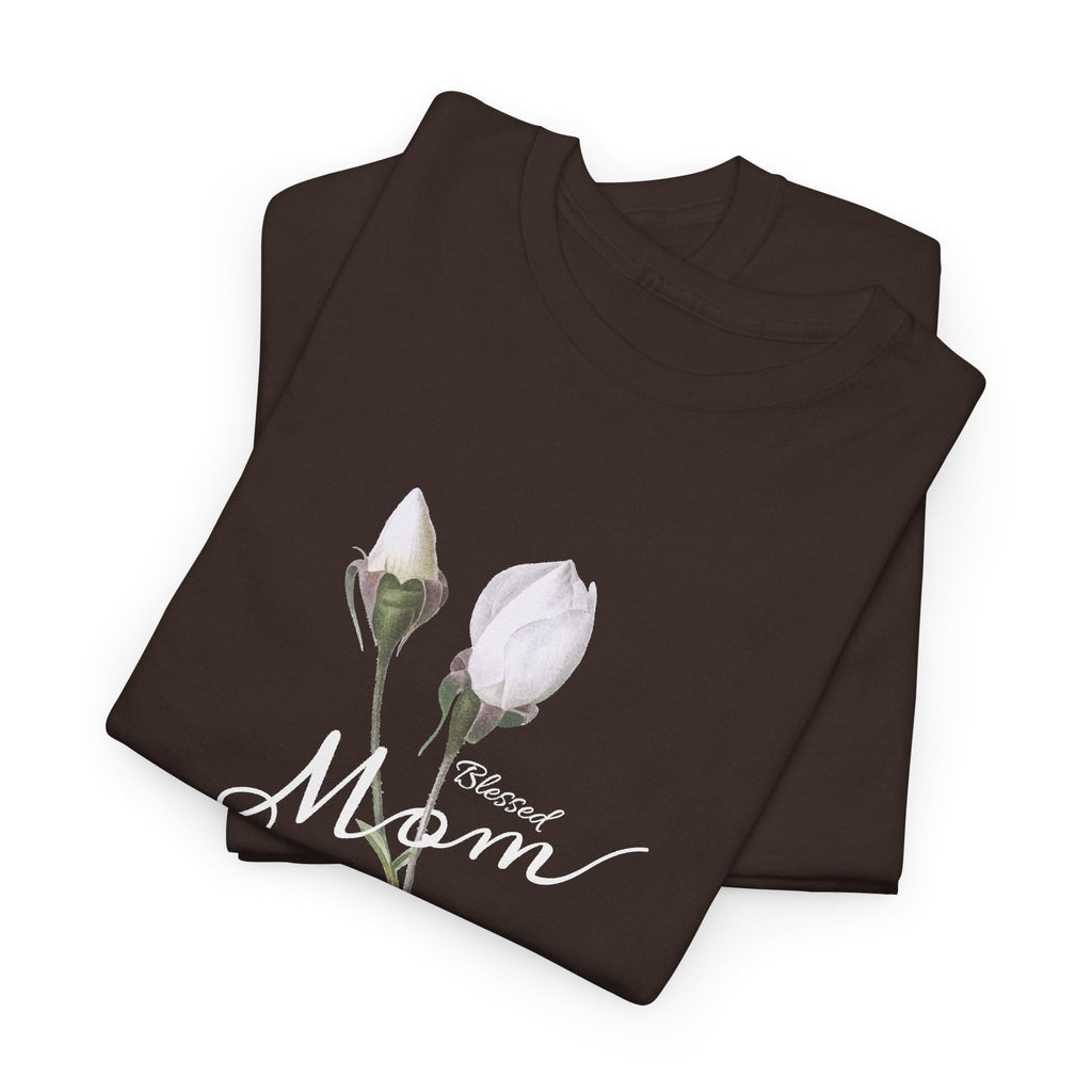 T-Shirt Mamma con Fiori – Design Minimalista