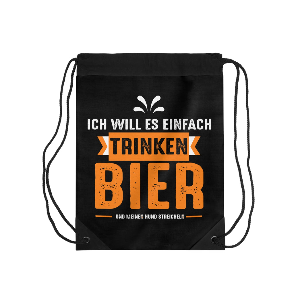 Birra e cane Sacca con coulisse – frase divertente per amanti dei cani von MALUX