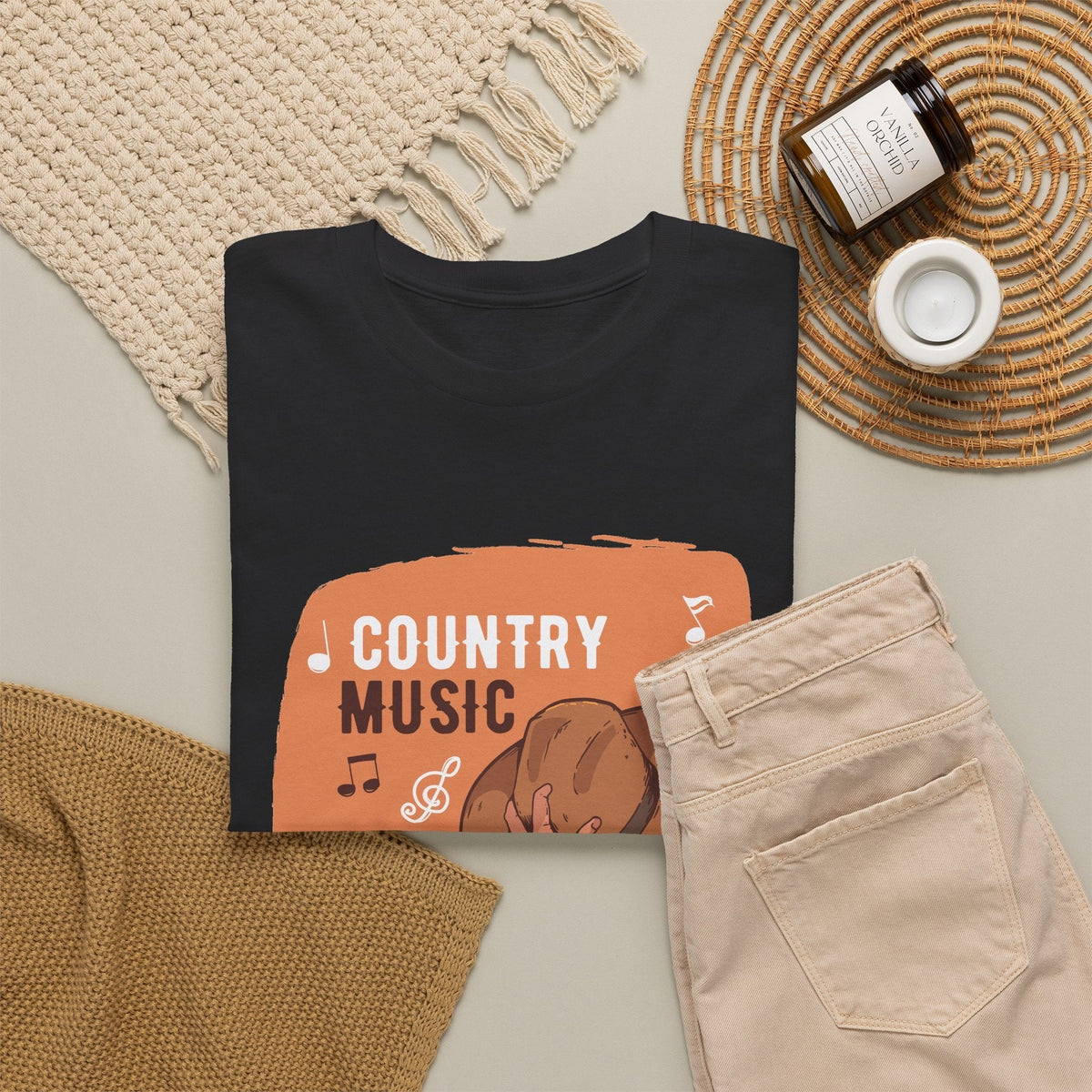 T-Shirt Musica Country – Design Western Vintage