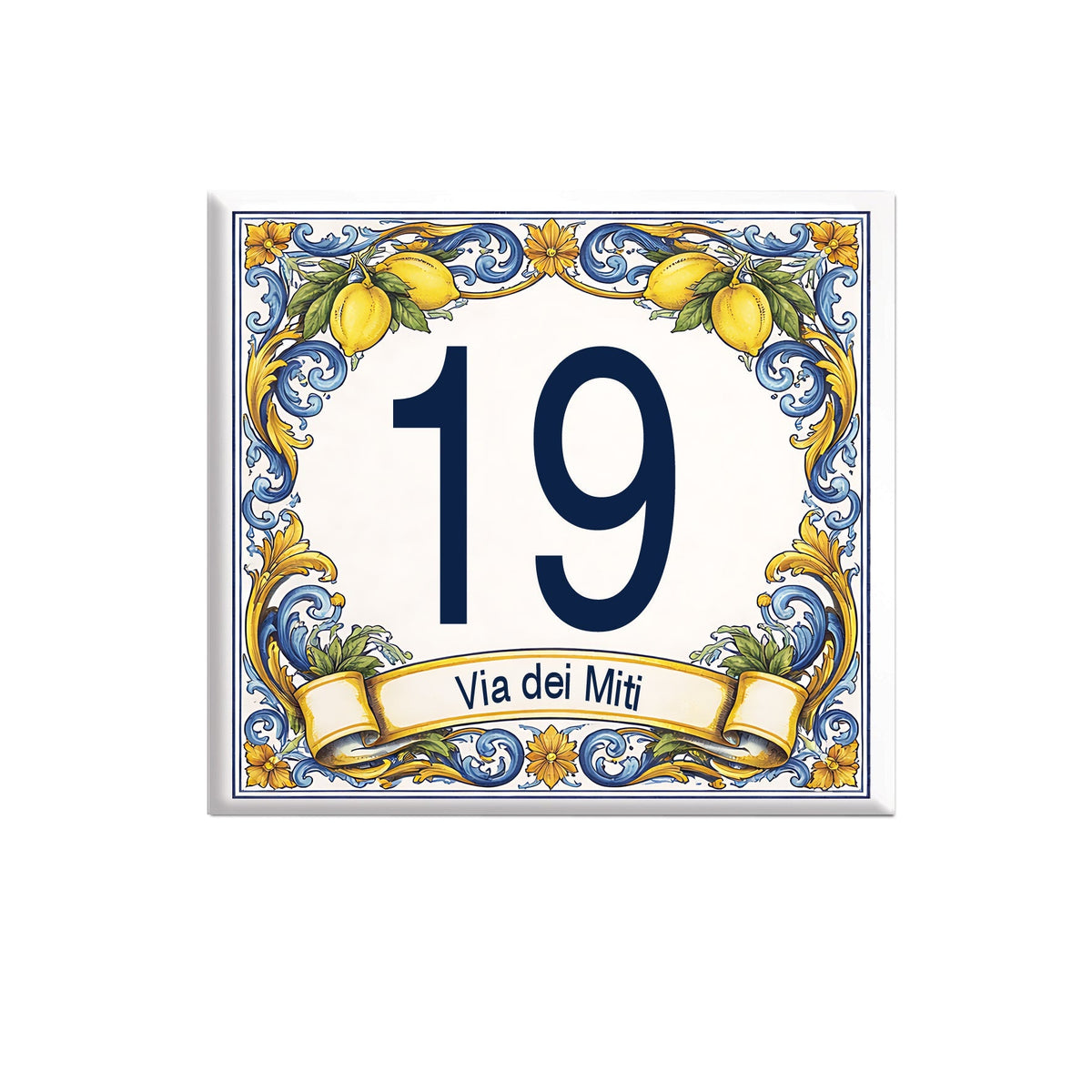 Numero civico personalizzato con Nome della Via P6