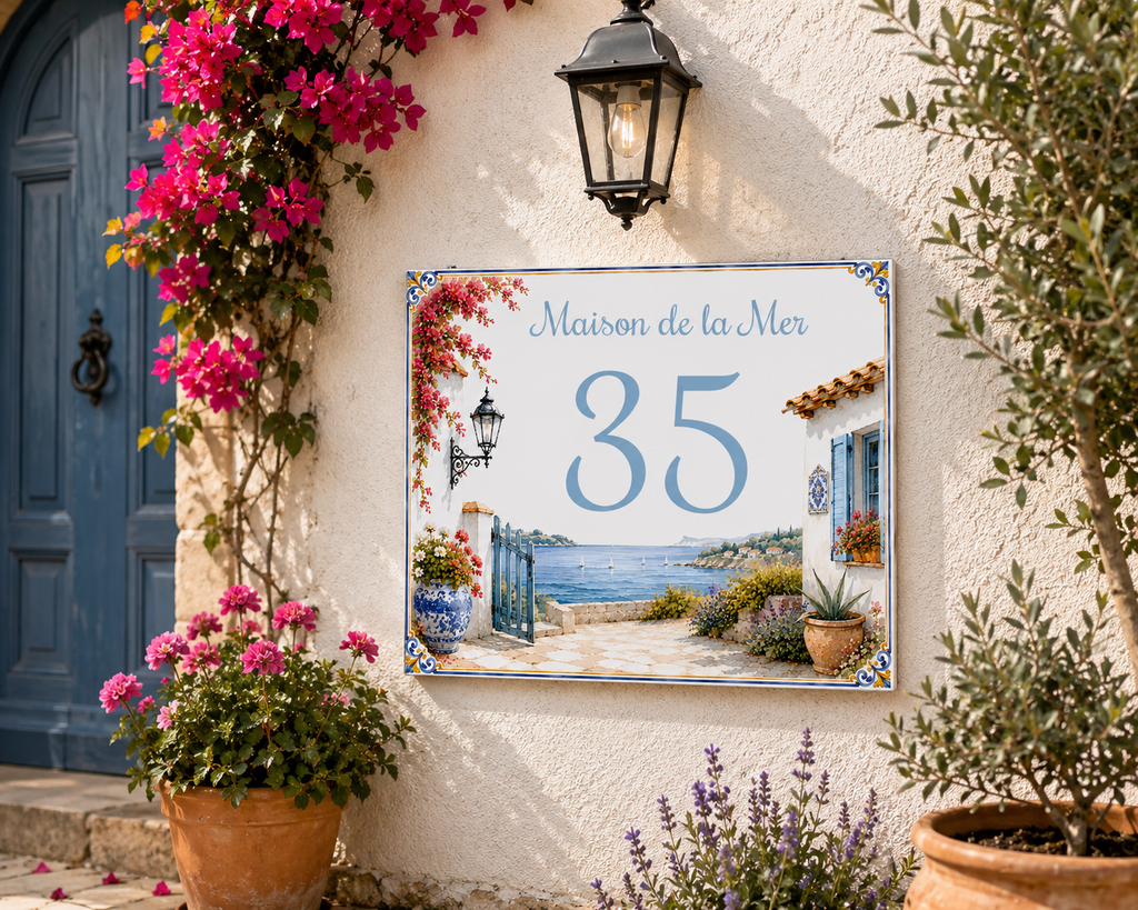 Personalizzato Keramik-Targa per casa 20×25 cm – Klassisch – MALUX