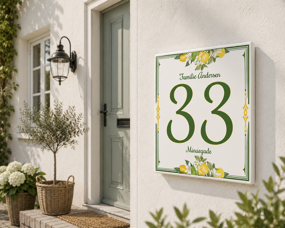 Numero civico personalizzato Trecastagni – Ceramica P9